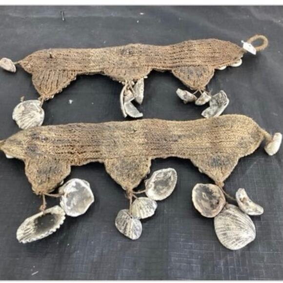 Pair of Native American shell dance bands from New Guinea - Picture 2 of 4